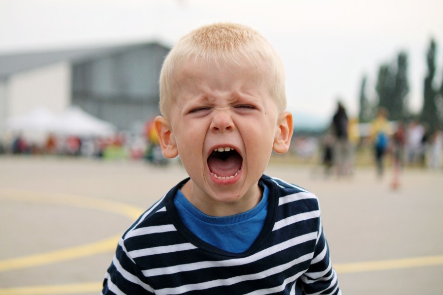 Image of a little boy shouting